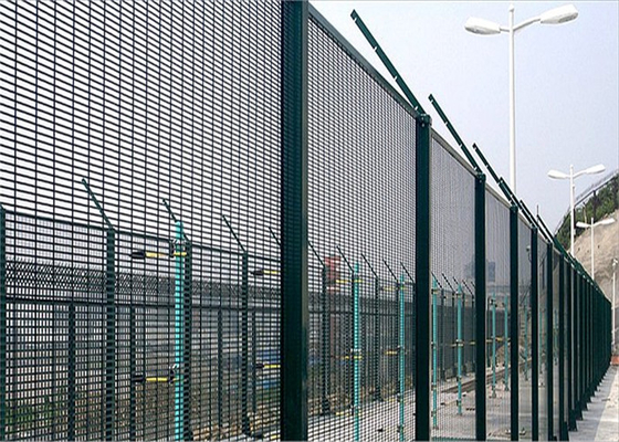 Durable Welded 358 Anti Climb Prison Fence High Security Wire Mesh With Post