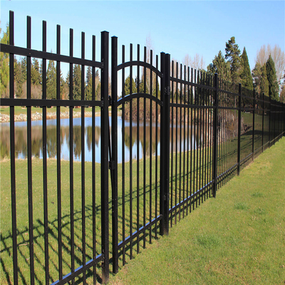 Zinc Galvanized Steel Wrought Iron Fence Ornamental