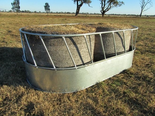 Metal 3.4m  Square Round Bale Feeder Square Bale Horse Feeder prevent rusting