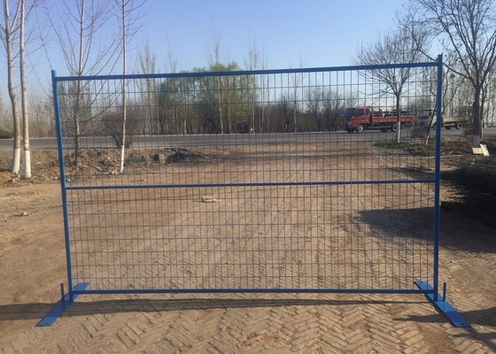 CE PCV Coated 6x10ft Temporary Site Fencing For Construction