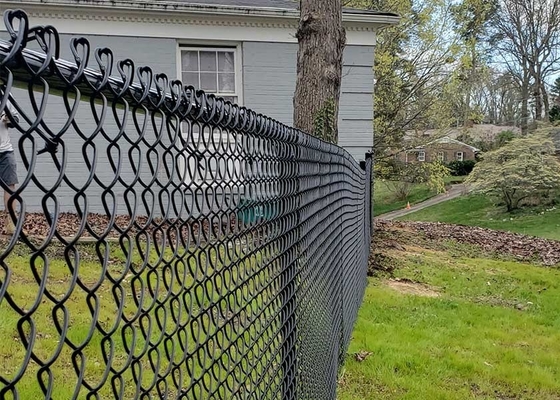 Durable Chain Link 60mm×60mm Metal Cyclone Fence For Commercial Industrial