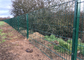 Green Powder Coated 1.5mm Welded Wire Mesh Fencing Sercurity Double Panels With Post