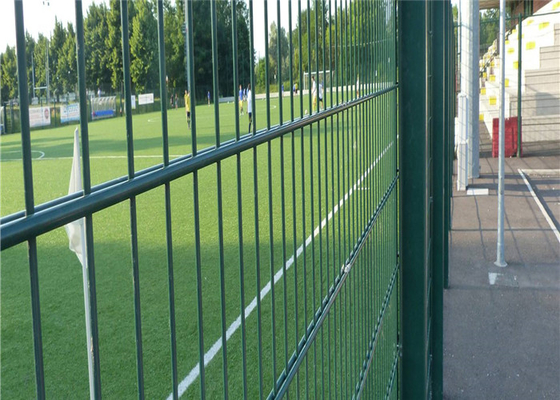 Industry 2m Height Steel Welded Wire Fencing Security Metal With Round Post