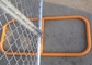 1.5mm Temporary Security Fencing Self Standing Chain Link