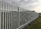 Hot Dipped Galvanized Steel Palisade Security Fencing 2.4m High
