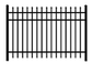 Waterproof 1.8m Height Wrought Iron Fence For Garden