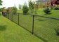 Black 2 Meters Height Steel Chain Link Fencing With Electric Galvanized