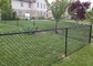 PVC Coated 1.2 M Chain Link Fencing , 5mm Diameter Security Wire Mesh Fencing