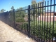 2.1m High Security Q195 Pipe Wrought Iron Steel Fence Panels And Posts