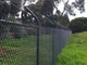 1.8m Height High Security 2.5mm Steel Chain Link Fencing Galvanized Round Post