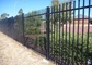 Black Decorative Home Garden Ornamental Wrought Iron Metal Fence 2.4m Height