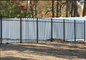 Strong 5ft Height Steel Tubular Fencing With Flat Top For Backyard