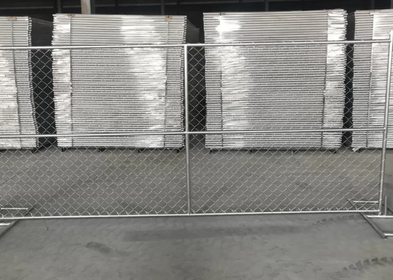 12ft Wide Temporary Fencing Panels , Steel 6ft Tall Chain Link Fence