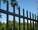 2.4m Width By 2.1m High Wrought Iron Steel Fence Security Pipe
