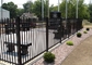 Anti Rust Black 6x8ft Wrought Iron Security Fence For School