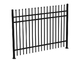 ISO Black H1.8m Decorative Wrought Iron Fence Panels For Commercial