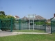 Green H2100mm Security Palisade Fencing With Triple Pointed Top