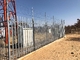 Steel Galvanized 1.5m Height Tower Fencing With Angle Pale