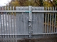 W Section Industrial 4ft Height Steel Palisade Fencing Anti Corrosion