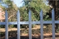 2.75m Width Steel Palisade Fencing , Rot Proof 3ft Metal Fence Panels