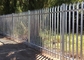 D Section Palisade Fence Panels , 9ft Length Backyard Metal Fencing