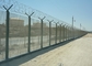 Military Site Anti Intrusion Pvc Coated 358 Mesh Fencing Top With Razor Barbed Wire