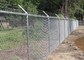 Black Pvc Coated 5 Foot Steel Chain Link Fencing Lightweight