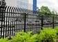 Black Color Powder Coated 1.8m Steel Palisade Fencing W & D Section Curving Security