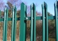 Black Color Powder Coated 1.8m Steel Palisade Fencing W & D Section Curving Security