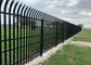 Flexible Anti Climb Black Powder Coated Palisade Fencing With Curved Pales