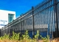 Strong Powder Coated Steel Tubular Fencing Civil Infrastructure 2.2m