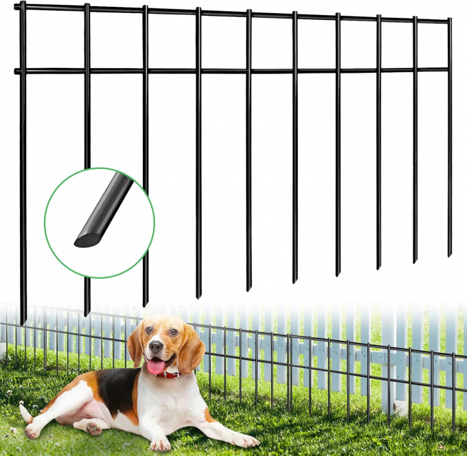 Animal Barrier Fence, Sharp Angled Ends, Ground Spike Defense,Underground Decorative Garden Fence( 1