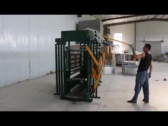 Powder coating cattle crush