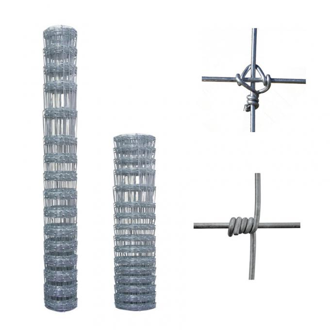 Hinge joint 50kgs/M2 50m Length Wire Cattle Fencing For Farm