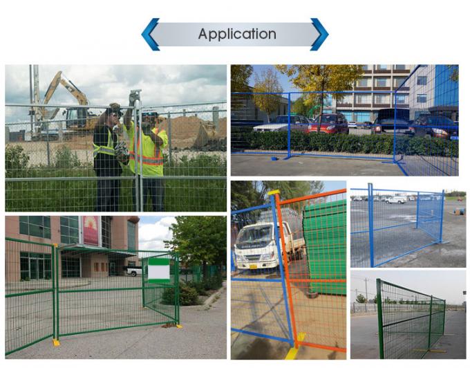 11ga 8ft Height Construction Site Fence Panels With Powder Coated